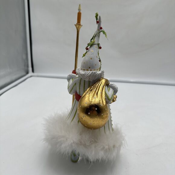 Dash Away Candlelight Santa Figure by Patience Brewster 11” - Picture 3 of 6